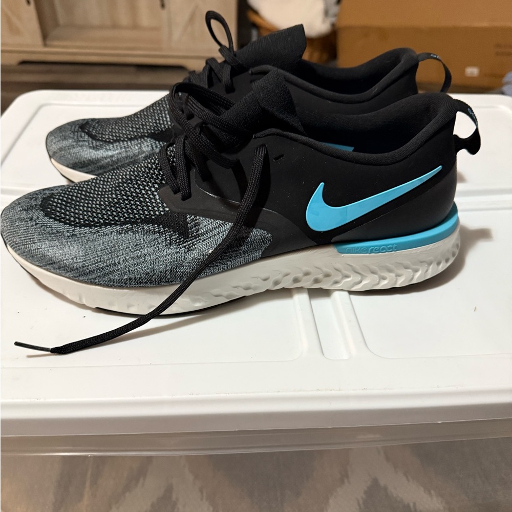 Nike Black and Gray Running Shoes